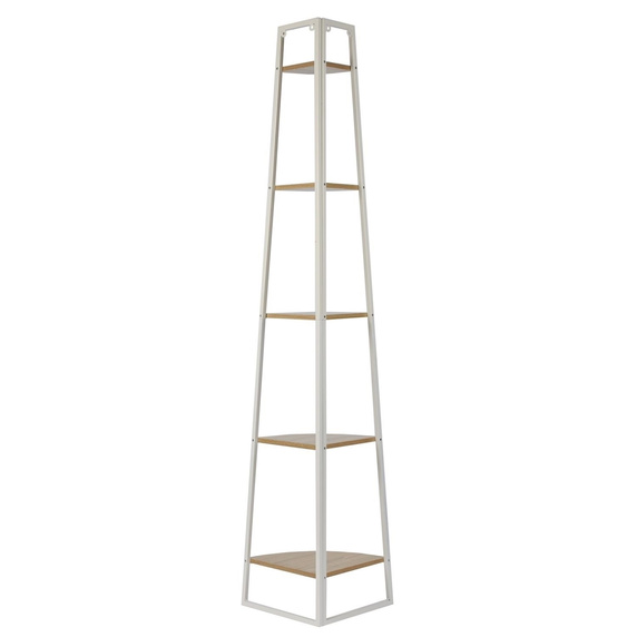 Regał Corner narożny z 5 półkami biały