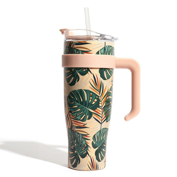 Kubek termiczny Miami Tropical zielony