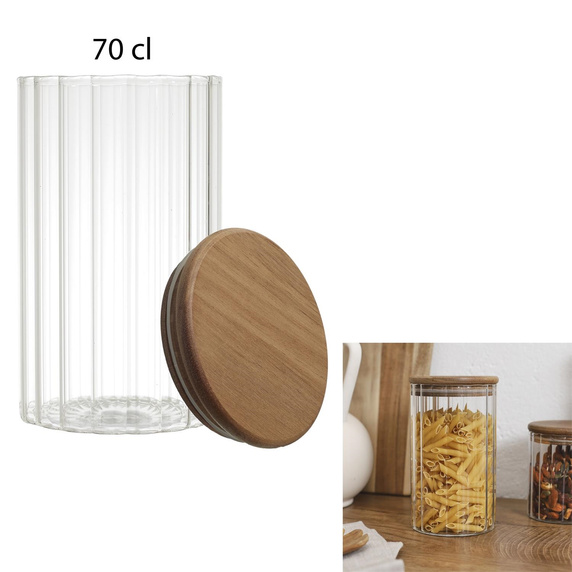 Słoik prążkowany do przechowywania 700ml