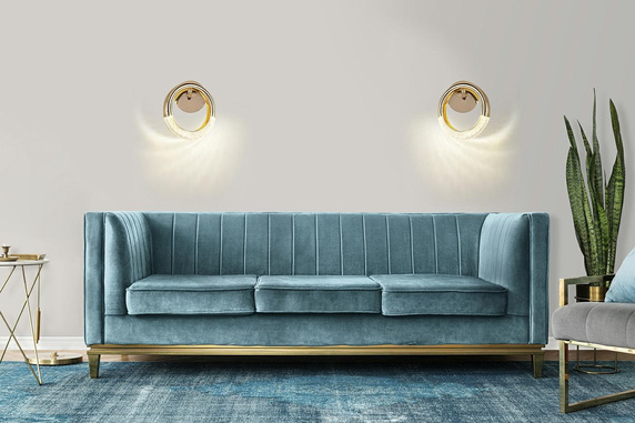 MOOSEE lampa ścienna HELIOS złota