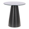 Stolik kawowy Soleilo szklany okrągły     60cm czarny