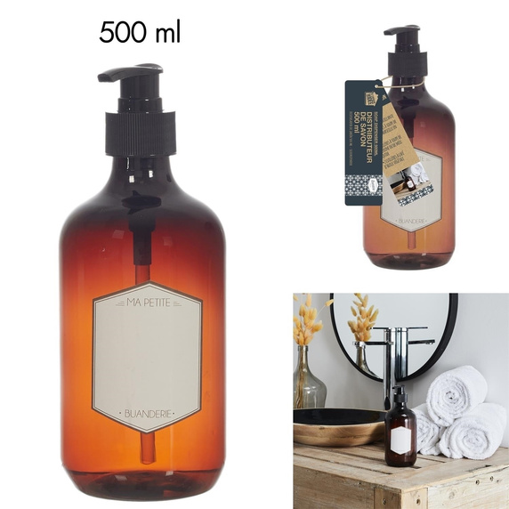 Pojemnik/ dozownik na mydło 500ml         bursztynowy