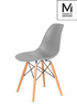 MODESTO krzesło DSW szare - podstawa bukowa