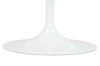Stół TULIP ELLIPSE MARBLE CARRARA biały - blat owalny marmurowy, metal