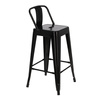 Hoker Paris Back short 66cm czarny insp.  Tolix
