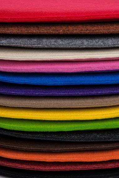 Poduszka na krzesło okrągła szara ciemna