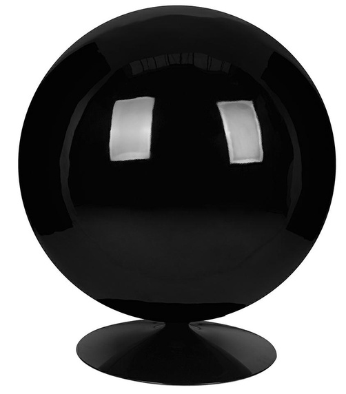 Fotel BALL BLACK czarny - włókno          szklane, metal
