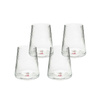 KARE komplet 4 szklanek RIFFLE 440ml transparentny