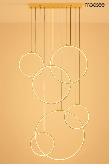 MOOSEE lampa wisząca CIRCULO SIX złota