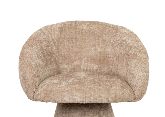 MaMaison krzesło obrotowe PEDRA beżowe