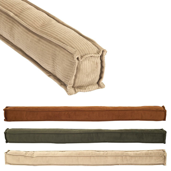 Stoper/ wałek do drzwi sztruks beżowy