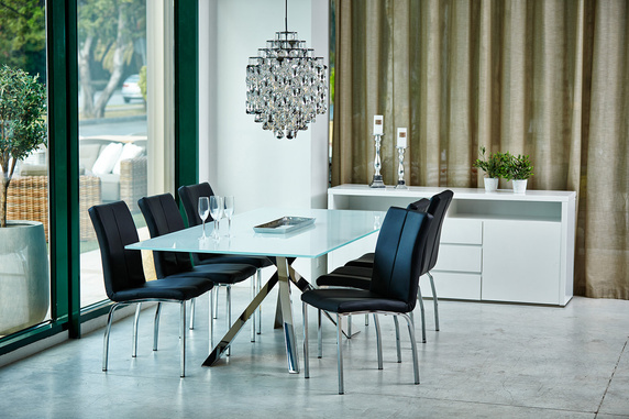 ACTONA krzesło ASAMA ekoskóra czarne