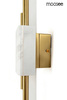 MOOSEE lampa ścienna EVANS biała / złota
