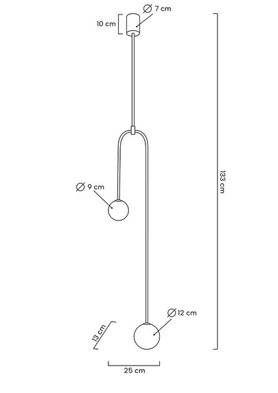 MOOSEE lampa wisząca LOW czarna