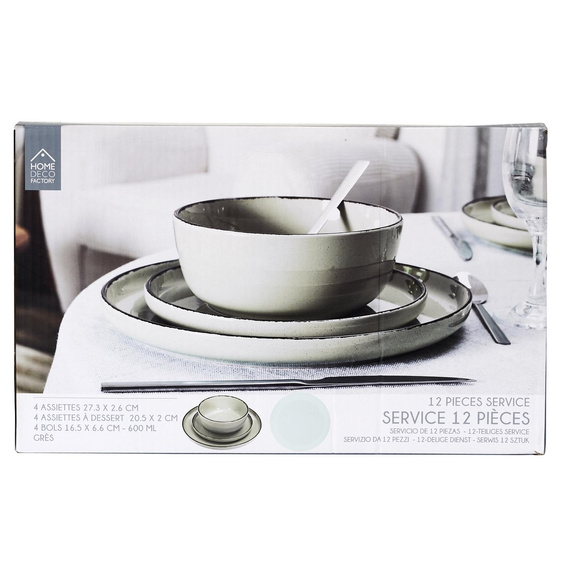 Zestaw obiadowy Temp na 4 osoby zielony