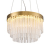 Lampa wisząca GLORIA LED kryształowa złota 40 cm