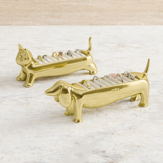 UMBRA organizer na pierścionki ALI CAT złoty