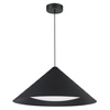 Lampa wisząca TRIANGOLO LED czarna 65 cm