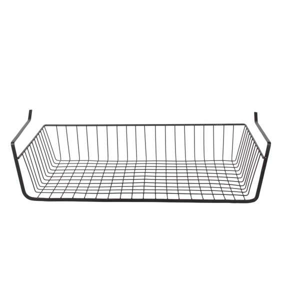 Podwieszany kosz podpółkowy L czarny