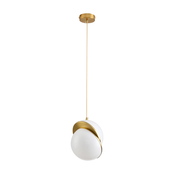Lampa wisząca ORBITA biało-złota 20 cm - nowoczesny design