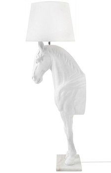 Lampa podłogowa KOŃ HORSE STAND M biała - włókno szklane