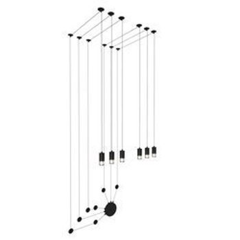 Lampa ścienna LINEA-6 WALL czarna