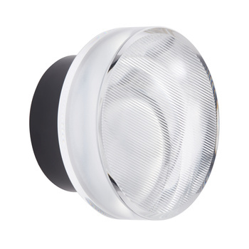 Lampa ścienna CARMELLO LED transparentna czarna 13,5 cm