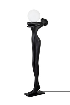 MOOSEE lampa podłogowa HUMAN MOON - włókno szklane, szkło
