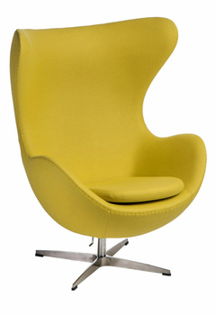 Fotel Jajo kaszmir żółty jasny 44 Premiu m