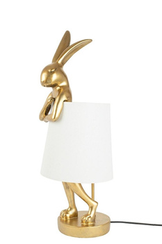 KARE lampa stołowa RABBIT 68 cm złota / biała