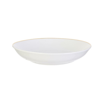 Talerz głęboki Pearl Gold 20cm biały