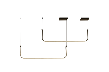 Lampa wisząca MINIMA-2 led czarna 120 cm