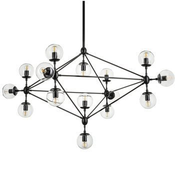 Lampa wisząca transparentno czarna Astrifero 15