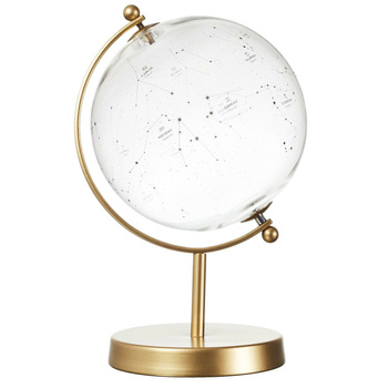 Dekoracja szklany globus Constellations   złoty