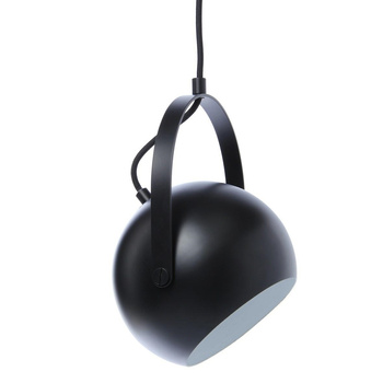 FRANDSEN lampa wisząca BALL W/HANDLE czarny mat