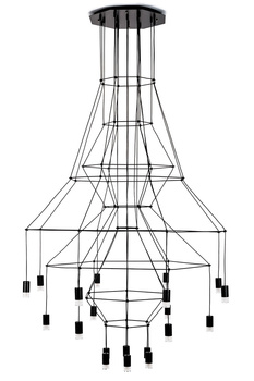 MOOSEE lampa wisząca FLUSSO 20 czarna