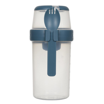 Lunch box z 3 przegródkami niebieski