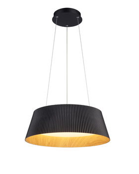 Lampa wisząca FRILL LED czarna 45 cm