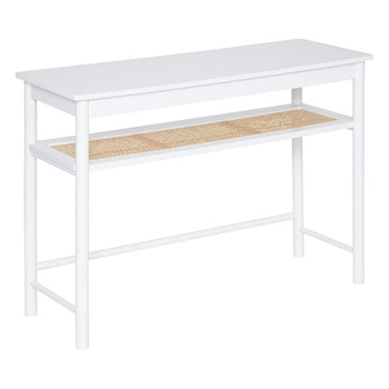 Konsola Cabras białe drewno/wiklina