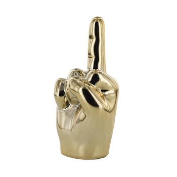 Dekoracja, figurka Dłoń mała 1 palec      złota