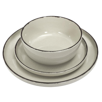 Zestaw obiadowy Temp na 4 osoby beżowy