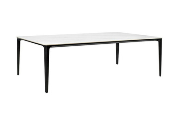 Stół SLIM 240x100 biały, czarny -         ceramiczny marmur, aluminium
