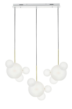 MOOSEE lampa wisząca CAPRI LINE 3 złota   / biała