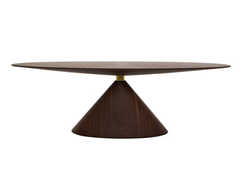 Stół UFO orzech / naturalny fornir