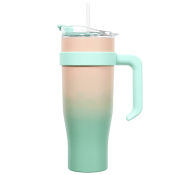 Kubek termiczny Miami Tie-Dye             pomarańczowy/ zielony