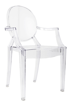 Krzesło LOUIS transparentne - poliwęglan
