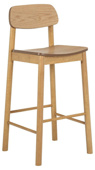 Stołek barowy Barlow dąb naturalny