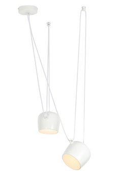 Lampa wisząca EYE 2 biała - LED, aluminium
