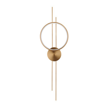 Lampa ścienna ECLIPTICA LED złota 100 cm