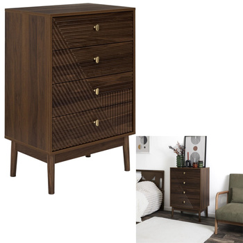 Komoda Tiffany z 4 szufladami  orzech